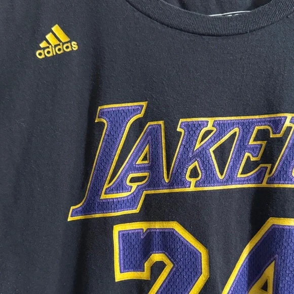 Adidas Lakers Black T-Shirt - Picture 3 of 8